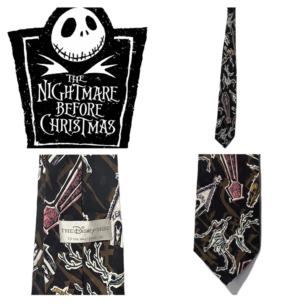 Disney Nightmare Before Christmas Jack Silk Necktie